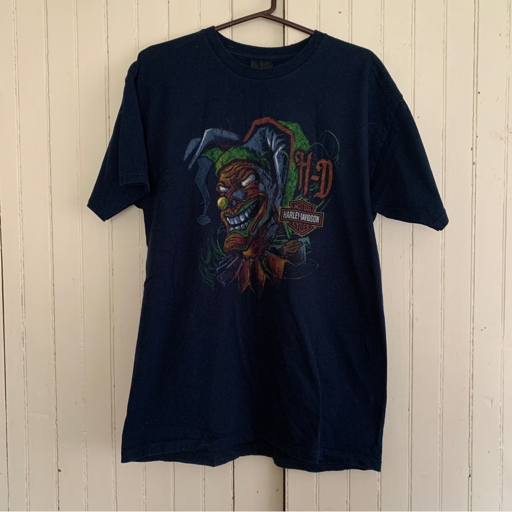 Harley Davidson mens midnight blue joker tee - large